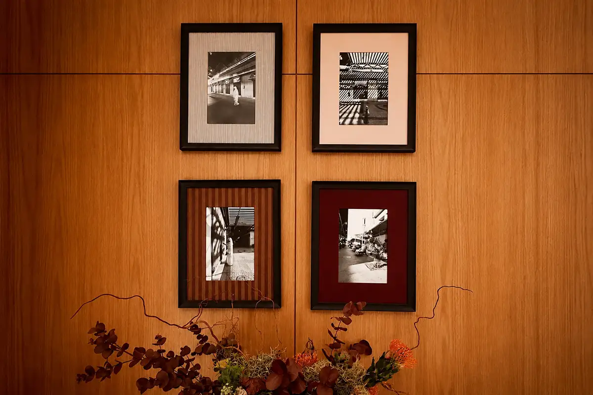 Framed artwork at One Sharq